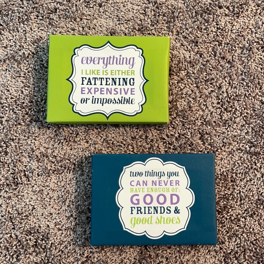 Cute hanging signs
